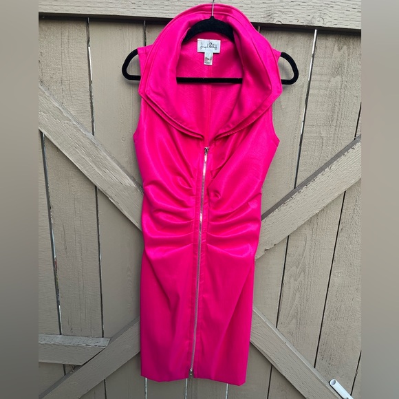 Joseph Ribkoff Fuchsia Pink Sleeveless Dress 12 - Picture 5 of 9